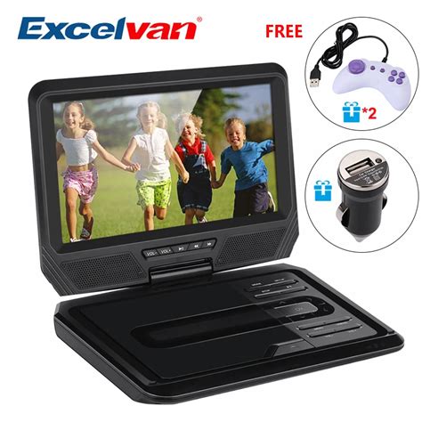 Excelvan Portable DVD Player Digital Multimedia Player Support USB SD ...