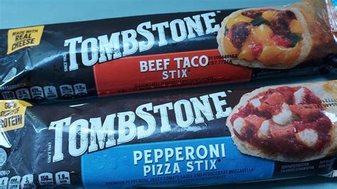 Howdy Food Reviews Tombstone Pepperoni Pizza Stix And Beefy Taco Stix