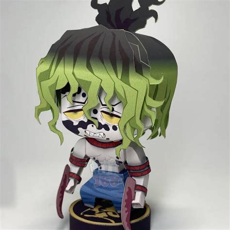 Mô Hình Giấy Chibi Gyutaro Ver 2 Demon Slayer Kimetsu No Yaiba