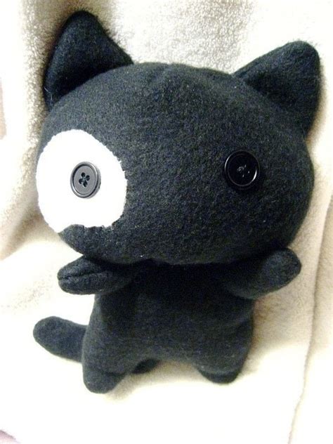 Black Kitty Plush · A Cat Plushie · Sewing on Cut Out + Keep · Creation by Emi C.