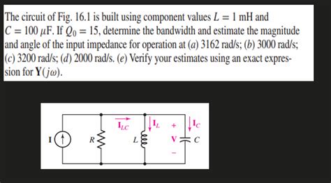 Answered The Circuit Of Fig 16 1 Is Built Using… Bartleby