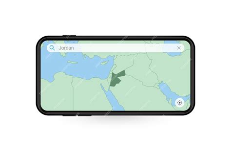 Поиск карты иордании в приложении карты для смартфона. карта иордании в ...