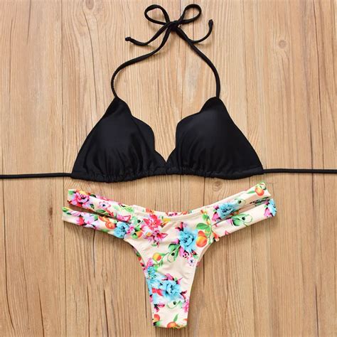 2017 Lady Swimwear Bandage Bikini Push Up Swimwear Beach Swimwear Women