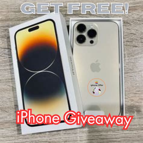 Get A Chance To Win Free Iphone 14 Pro Max 2024 By Iphone Offer Apr