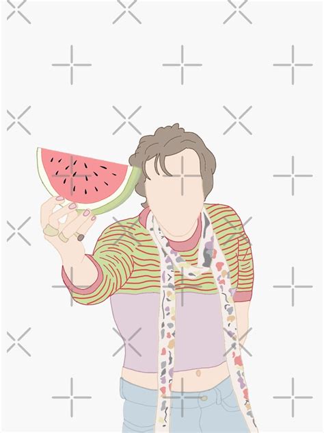 Harry Styles Watermelon Sugar Sticker For Sale By Stickersyndrome Redbubble