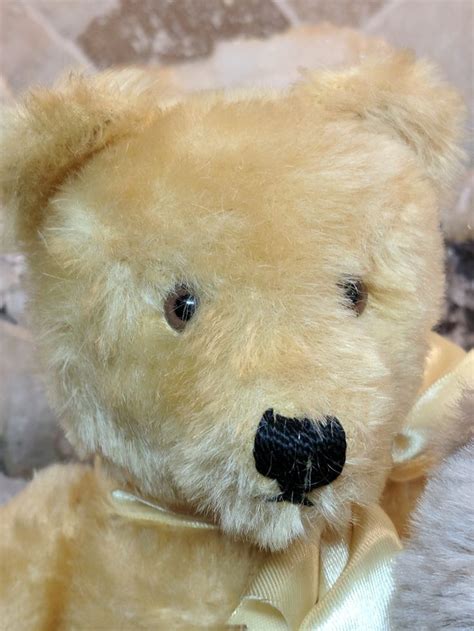 1950s 1960s Gold Vintage Steiff Original Teddy Bear Antique Teddy