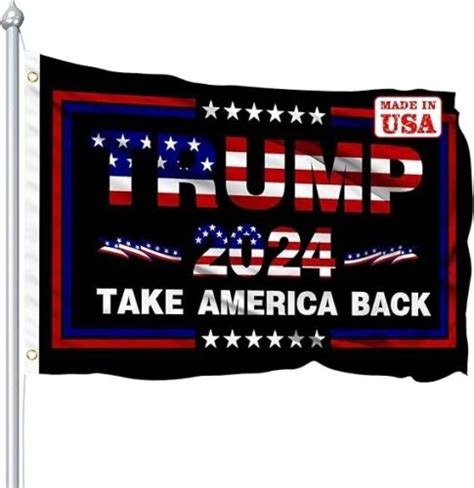 Double Sided Trump 2024 Flag Take America Back 3x5 Foot Indoor Outdoor