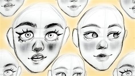 Drawing Female Facial Expressions