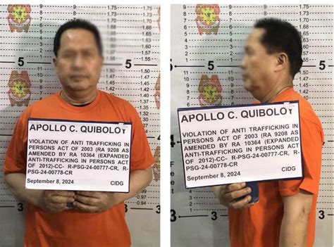 Quiboloy Arraigned Pleads Not Guilty To Human Trafficking Raps