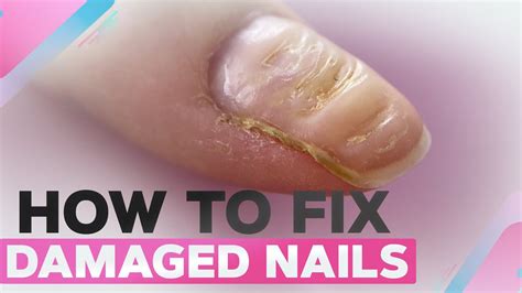 How To Fix Damaged Nails Short Square Polygel Nails With Stamping