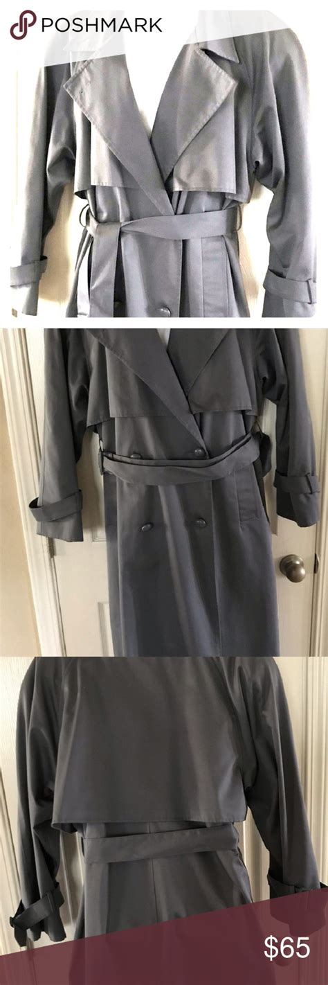 Dark Grey Trench Coat Versatile And Fashionable