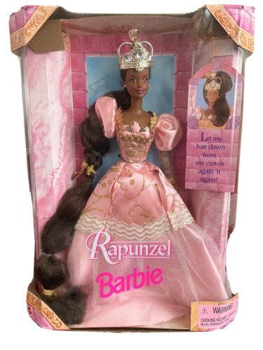 Rapunzel Princess Barbie African American Doll 1997 Long Hairmackie