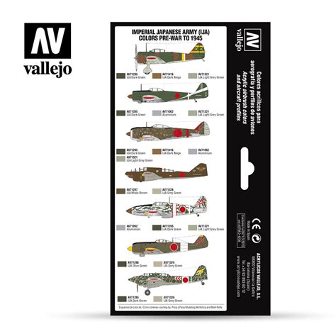 Vallejo Model Air Paint Set Imperial Japanese Army IJA Colors Pre