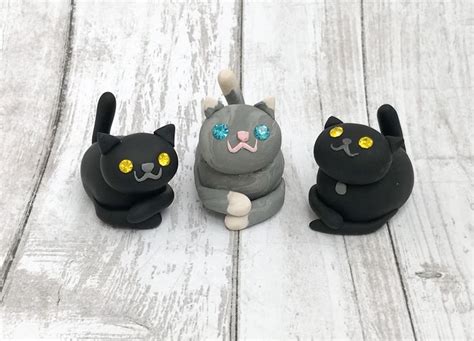 Clay Cats Made By My Mythical Pets Etsyme2ldgeie Clay Cats