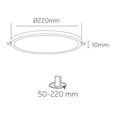 Electricidad Dayjo Nu Downlight Empot Ajust Led W Blanco