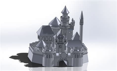 Stl File Castle・3d Print Design To Download・cults