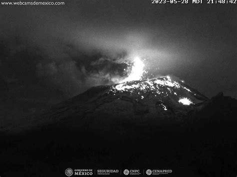 Monitoreo Al Volc N Popocat Petl Hoy De Mayo Actualizaci N