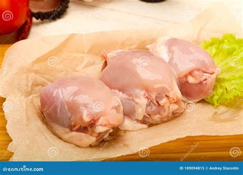 Boneless Raw Chicken Thighs Stock Image Image Of Fillet Poultry