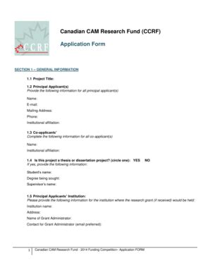 Fillable Online Application Form In Cam Fax Email Print Pdffiller