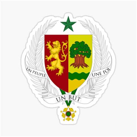 Senegal Coat Of Arms Sticker For Sale By P I R Redbubble