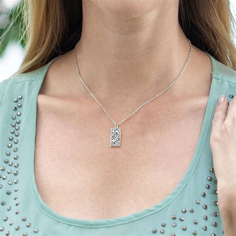 Personalized Tarot Card Necklace Getnamenecklace