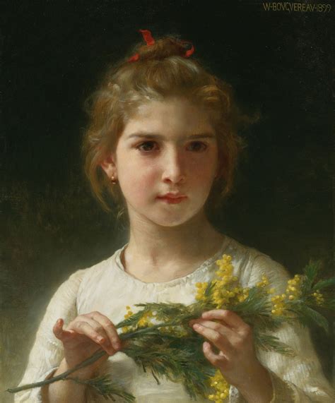 Bouguereau Mimosa the Mimosa flower 1899 Художники Анри матисс и