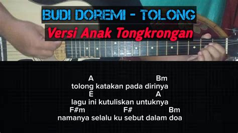 Chord Gitar Budi Doremi TOLONG Tolong Katakan Pada Dirinya Versi