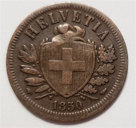 Beautiful circulated example 1850 Helvetia(Swiss) 2 Rapan | Coin Talk