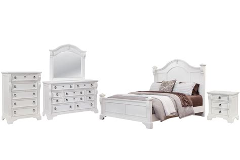 Rich Brown Solid Hardwood Cal King Poster Bedroom Set 5pcs Classic