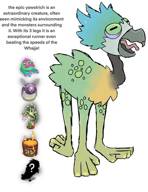 Epic Yawstrich Concept I Made Rmysingingmonsters