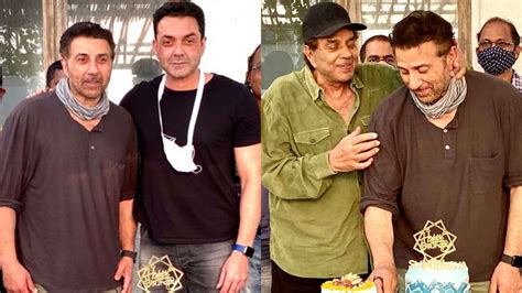 Dharmendra Shares Inside Pictures From Son Sunny Deol S Th Birthday