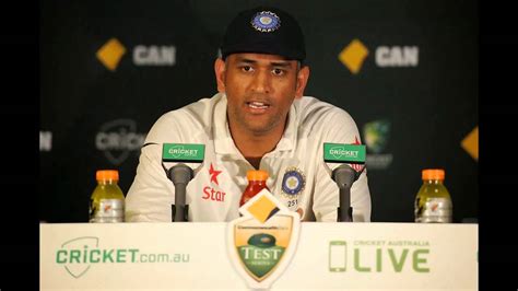 Hot Ms Dhoni Announces Retirement From Test Cricket Press Conference