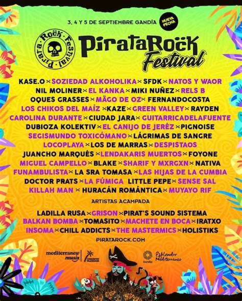 Pirata Beach Gandia 2022 Abonos Entradas Cartel Y Camping