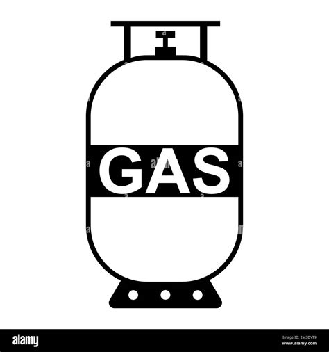 Icon Gas Cylinder Propane Gas Tank Outline Lpg Canister Logo Stock Vector Image And Art Alamy