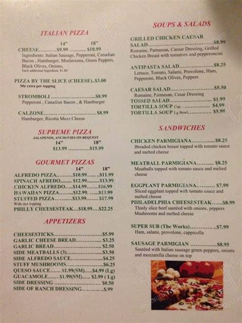 Menu At Tomatoes Mexican Italian Restaurant Waxahachie