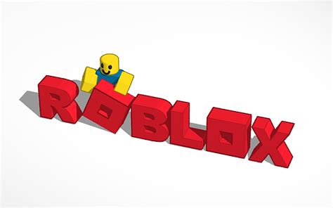 3D design Roblox logo - Tinkercad