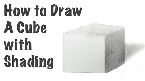 How To Draw A Cube With Shading Youtube