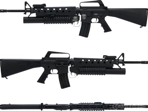 Gandp Scar Face M16a1 Vn W M203 Grenade Launcher Airsoft Aeg Rifle And