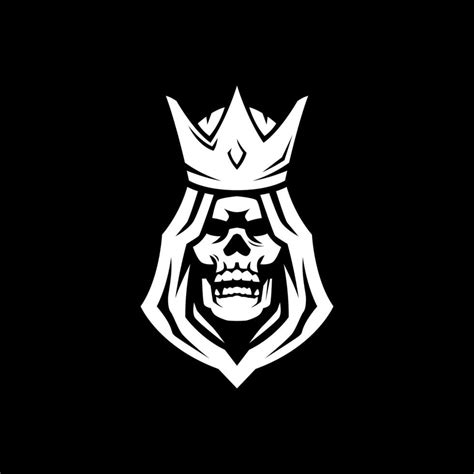 King Skull Logo 41384295 Vector Art At Vecteezy