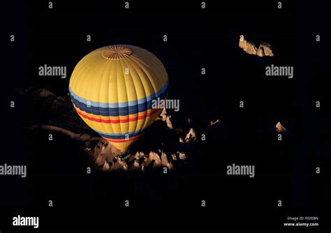 Aerial View Of Hot Air Balloon At Night Above Cappadocia Hi Res Stock Photography And Images Alamy