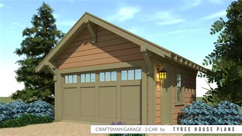 Craftsman Garage Plan 2 Car Created By Tyree House Plans