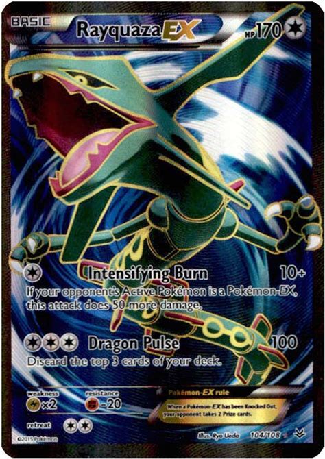 Pokemon X Y Roaring Skies Single Card Ultra Rare Holo Full Art Rayquaza