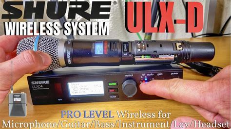 Shure ULX D PRO LEVEL Wireless System Demo Overview Setup Guide