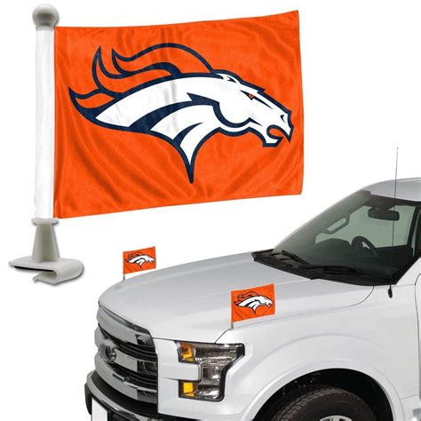 Denver Broncos Flag Set 2 Piece Ambassador Style Denver Broncos Nfl