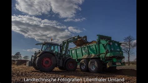 Mist Streuen Fendt Vario Tebbe Streuer Youtube