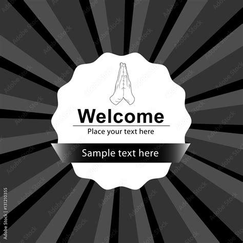 Welcome poster design Stock Vector | Adobe Stock