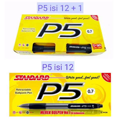 Jual Standard Pen Pulpen P Black Isi Bulpen Ballpoint