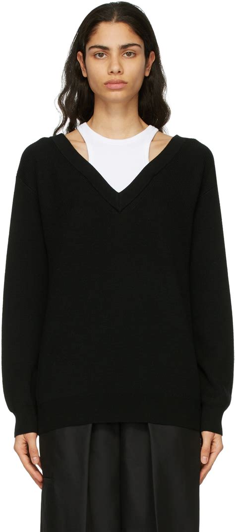 Buy Alexander Wang Alexanderwang T Off White Classic Bi Layer Sweater