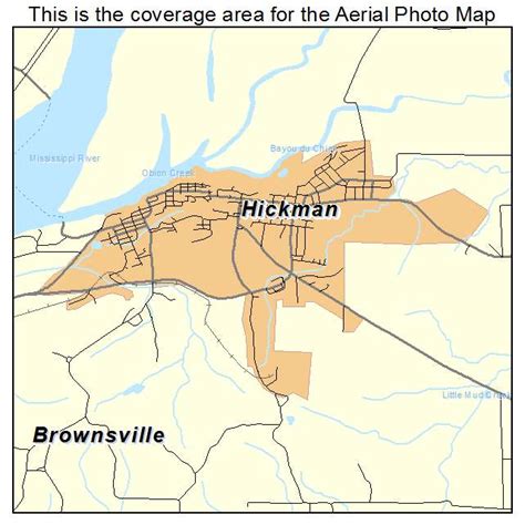 Aerial Photography Map of Hickman, KY Kentucky