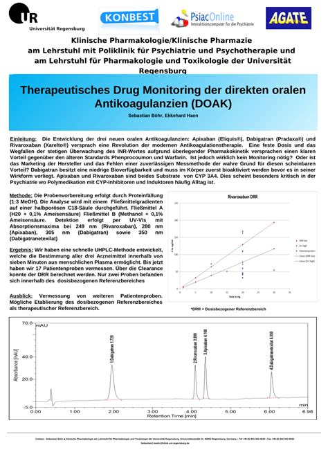 (PDF) Therapeutic drug monitoring of direct oral anticoagulants (DOAC's)